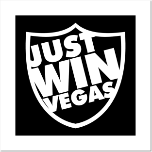 Just Win Las Vegas Shield (Just Win Baby) Posters and Art